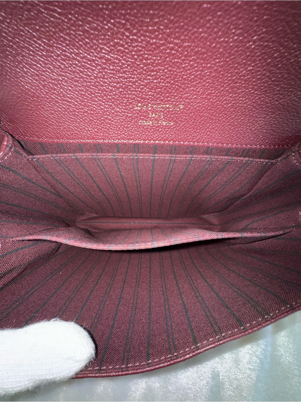 SOLD❌❌Louis Vuitton Pochette Metis Empreinte in Wine - Picture 14 of 16
